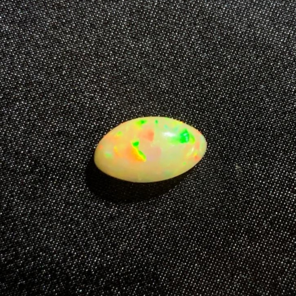 Natural fire opal oval cabochon